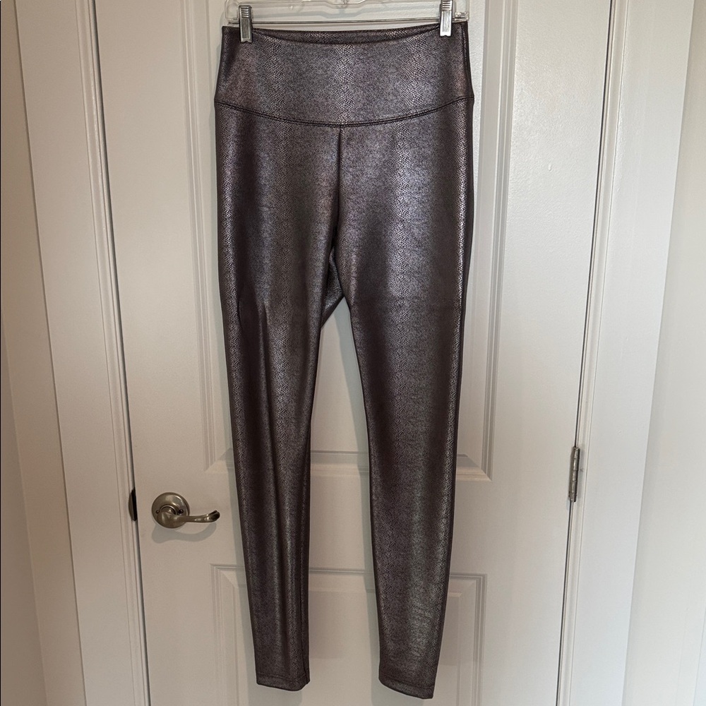 Metallic Charcoal Shimmer Leggings